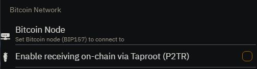 Blixt Bitcoin Network Options